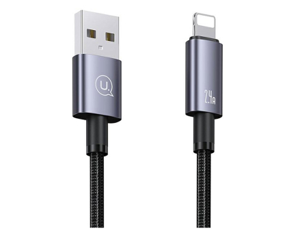 Kabel Lightning USAMS Kabel USB na Lightning 2,4A 2m Fast Charging stalowy