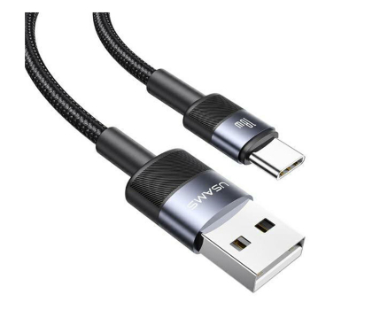 Kabel USB USAMS Kabel USB na USB-C 3A 1,2m Fast Charging stalowy