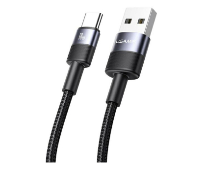 Kabel USB USAMS Kabel USB na USB-C 3A 1,2m Fast Charging stalowy 30 szt,