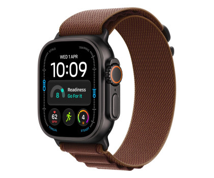 Smartwatch LTE Apple Watch Ultra 4/Czarny Tytan/Burgundowa Opaska Alpine L