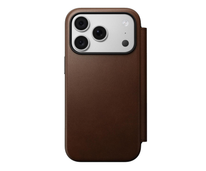 Etui / obudowa na smartfona Nomad Modern Leather Folio do iPhone 18 Pro / 17 Pro MagSafe (brow