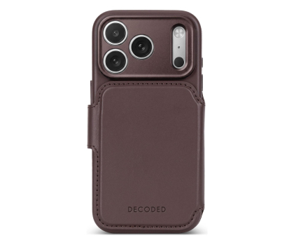 Etui / obudowa na smartfona Decoded Leather Detachable Wallet do iPhone 18 Pro MagSafe (chocolat
