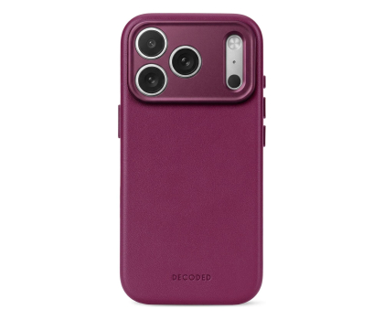 Etui / obudowa na smartfona Decoded Leather Backcover do iPhone 18 Pro MagSafe (aubergine)