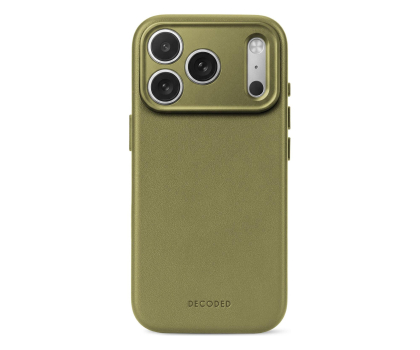 Etui / obudowa na smartfona Decoded Leather Backcover do iPhone 18 Pro MagSafe (moss green)