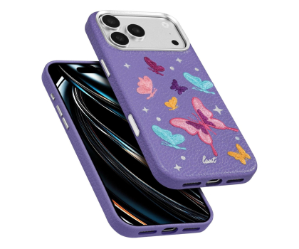Etui / obudowa na smartfona Laut Twine Edge do iPhone 18 Pro Max MagSafe (lilac butterfly)
