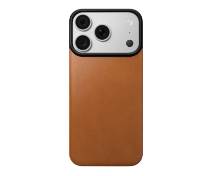 Etui / obudowa na smartfona Nomad Magnetic Leather Back iPhone 18 Pro / 17 Pro MagSafe (saddle