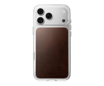 Etui / obudowa na smartfona Nomad Clear Leather Case do iPhone 18 Pro / 17 Pro MagSafe (rustic