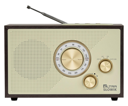 Radioodtwarzacz ELTRA SŁOWIK Ciemny Brąz USB/BT