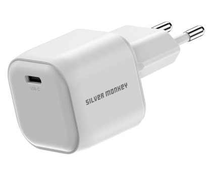 Ładowarka do smartfonów Silver Monkey Ładowarka GaN Smart Uno 100W Biała