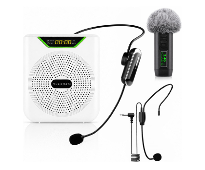 Głośnik przenośny MusicMate Wzmacniacz głosu MM-WG400-W VoicePower
