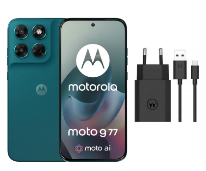 Smartfon / Telefon Motorola moto g77 5G 12/256GB Shaded Spruce 120Hz + Ładowarka 33W