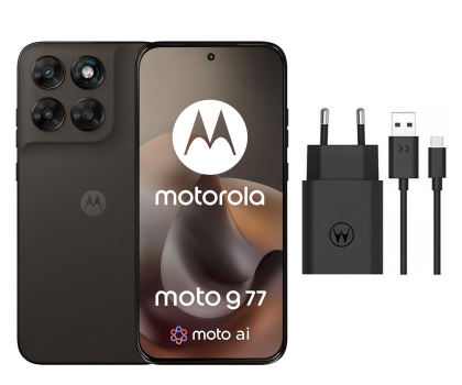 Smartfon / Telefon Motorola moto g77 5G 12/256GB Black Olive 120Hz + Ładowarka 33W