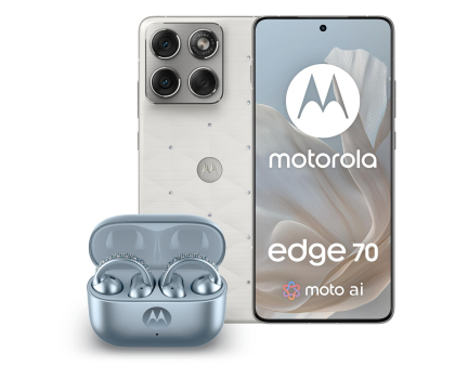 Smartfon / Telefon Motorola edge 70 5G 12/512GB Cloud Dancer Swarovski + Moto Buds Loop