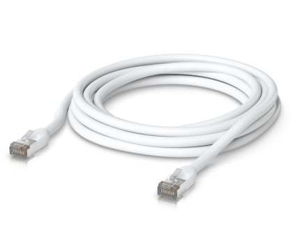 Kabel sieciowy RJ-45 (LAN) Ubiquiti UACC-Cable-Patch-Outdoor-5m-WH  LAN  Cat.5e STP 5m biały