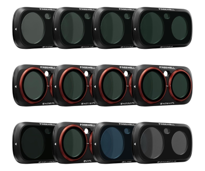 Osłona na obiektyw kamery Freewell Mega Filters 12-pak do Insta360 Luna Ultra