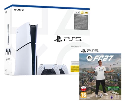 Konsola PlayStation Sony PlayStation 5 Slim + DualSense White + EA Sports FC 27