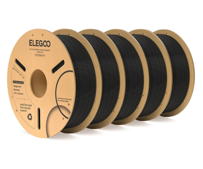 Filament do drukarki 3D Elegoo PLA+ 5KG ELEGOO (czarny)