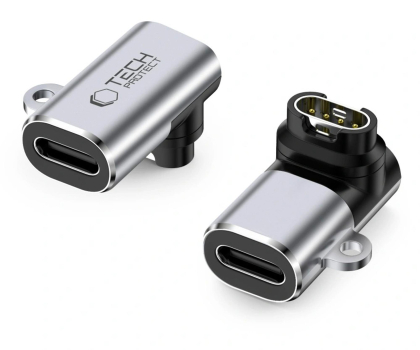Przejściówka Tech-Protect ULTRABOOST ADAPTER TYPE-C TO GARMIN WATCH GREY