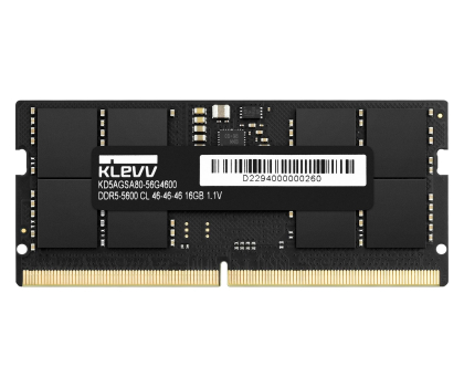Pamięć RAM SODIMM DDR5 KLEVV 16GB (1x16GB) 5600 CL46