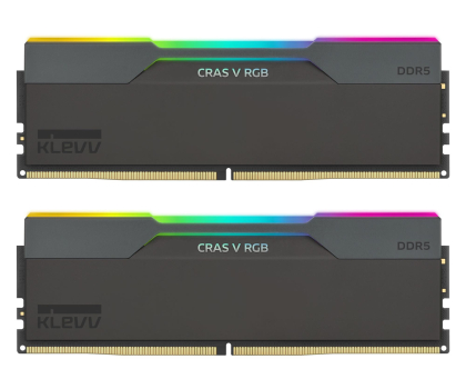Pamięć RAM DDR5 KLEVV 32GB (2x16GB) 6000 CL30 Cras V Black RGB