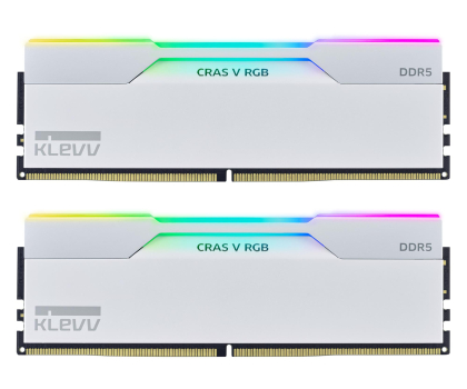 Pamięć RAM DDR5 KLEVV 32GB (2x16GB) 6400 CL32 Cras V White RGB