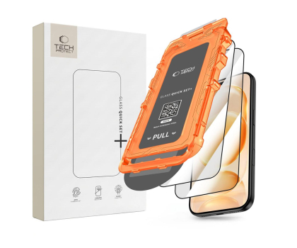 Folia / szkło na smartfon Tech-Protect Szkło Hartowane Quick Set+ 2-Pack Do Iphone 17 Pro / 18 Pro