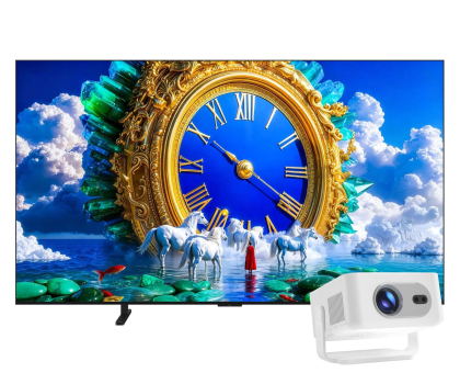 Telewizor 55" - 59" TCL 55A400 55" QLED 4K 144Hz Google TV +HY300 MAX