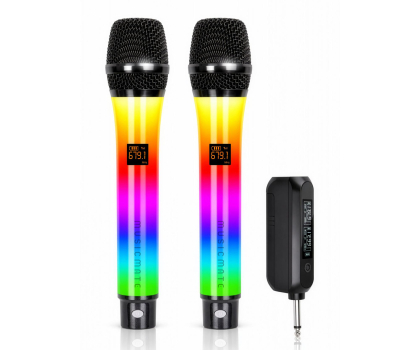Mikrofon MusicMate Mikrofon bezprzewodowy zestaw MM-300 ColorVoice Duo