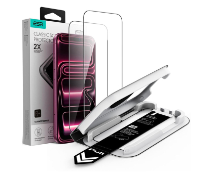 Folia / szkło na smartfon ESR Szkło Hartowane Ultrafit Classic Tempered Glass 2-Pack Do Ip