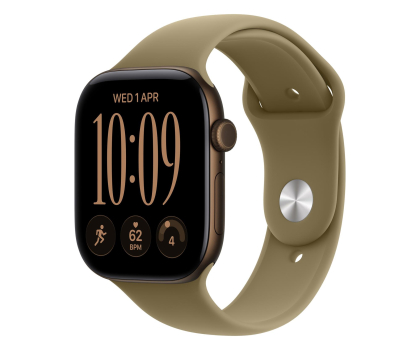 Smartwatch Apple Watch 12 42/Ciemny brąz Alu/Oliwkowy Pasek M/L GPS