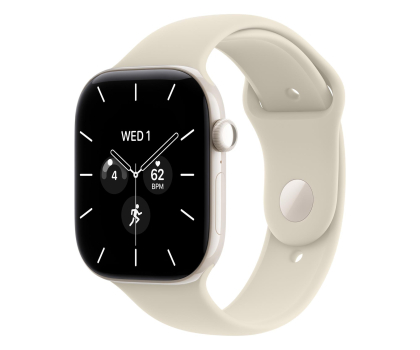 Smartwatch LTE Apple Watch 12 42/Biała perła Ceramika/Piaskowy Pasek M/L 5G