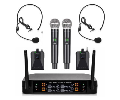 Mikrofon MusicMate Bezprzewodowy zestaw mikrofonowy MM-550 VocalSound