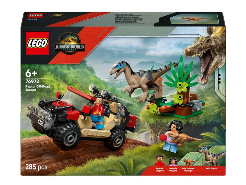 Lego 76972 Raptor: Verfolgungsjagd Mit Dem GeläNdewagen Neu & Ovp