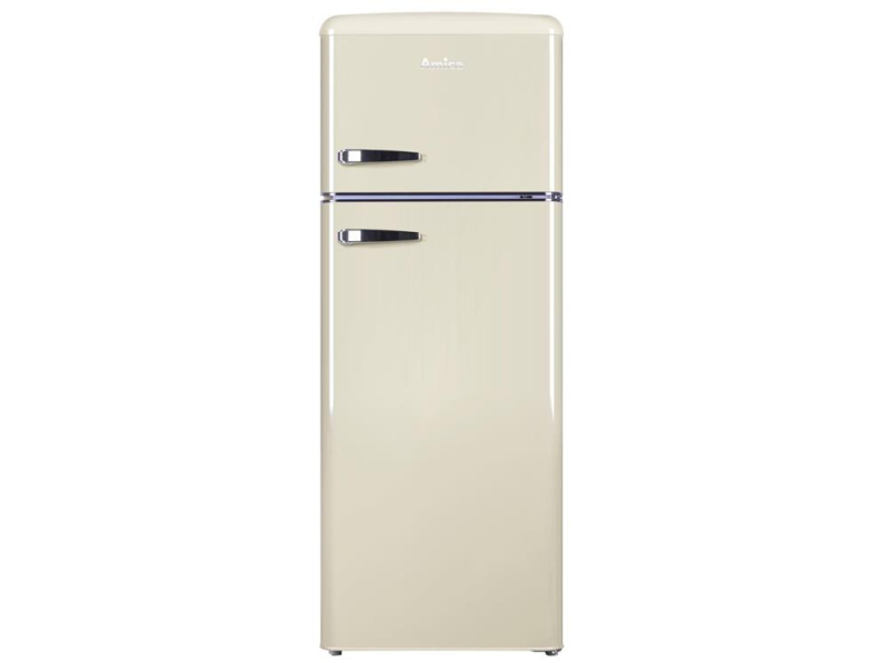 Amica KGC15635B 144cm Beżowa SlimSize Górny Zamrażalnik Retro 206L