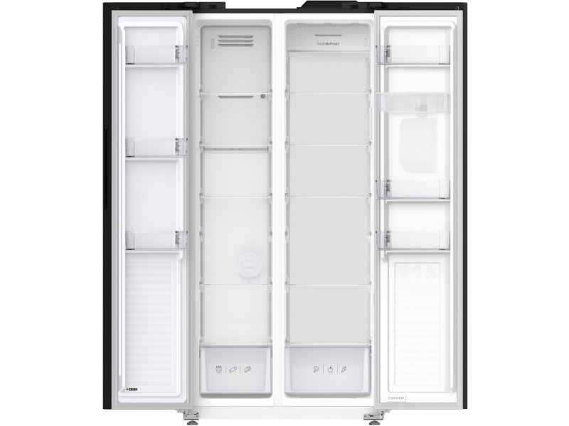 Amica FY5079.3GDFBI No Frost 176,3cm Czarna Kostkarka 430L