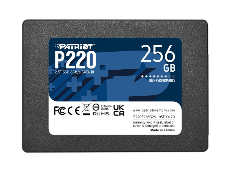 Patriot 256GB 2,5" SATA SSD P220