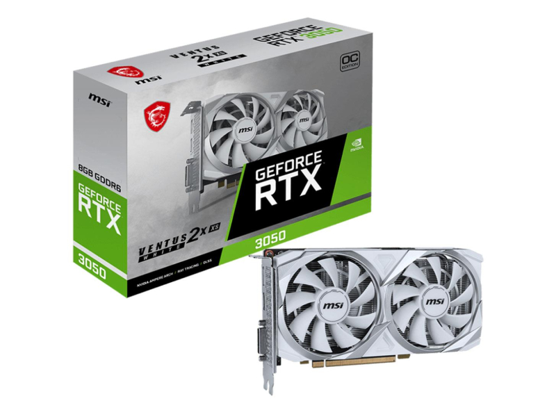MSI GeForce RTX 3050 VENTUS 2X XS WHITE OC 8GB GDDR6