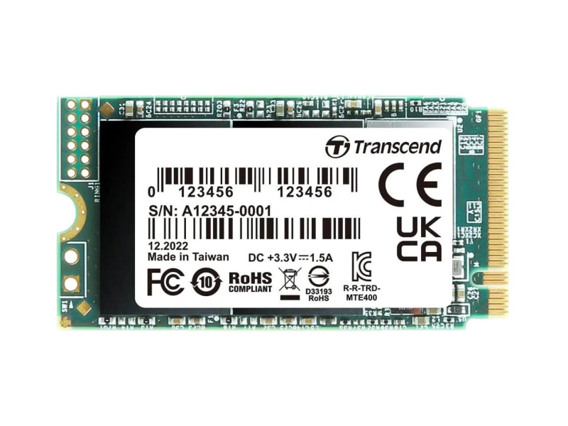 Transcend 512GB M.2 2242 PCIe NVMe 400S