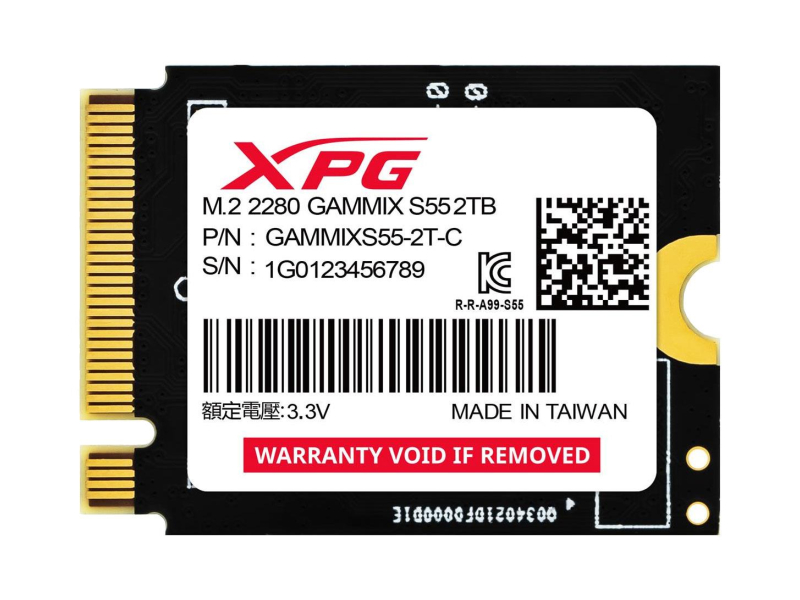 ADATA 2TB M.2 2230 PCIe Gen4 NVMe GAMMIX S55