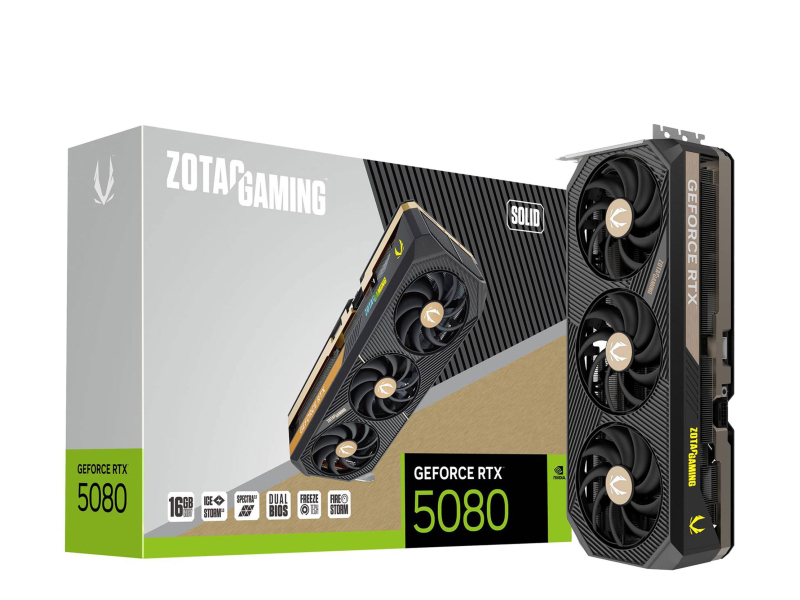 Zotac GeForce RTX 5080 Solid 16GB GDDR7 DLSS5