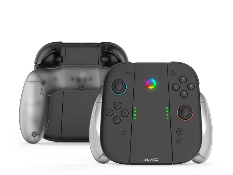YAXO Joy-Con CHARGE GRIP SET do NS2 Techno Black