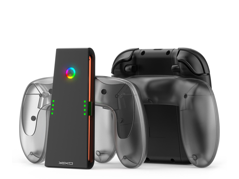 YAXO Joy-Con CHARGE GRIP SET do NS2 Techno Black