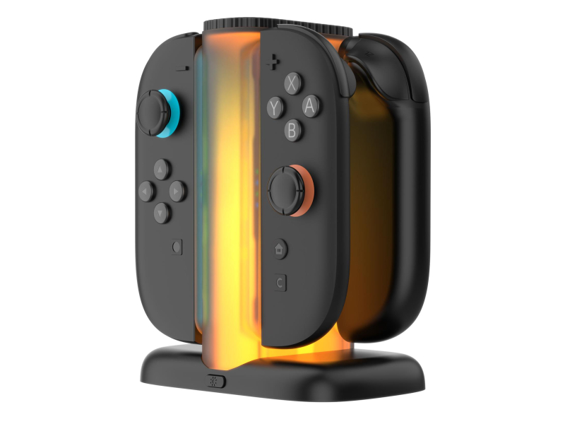 YAXO Joy-Con QUAD CHARGE DOCK do NS2 Techno Black