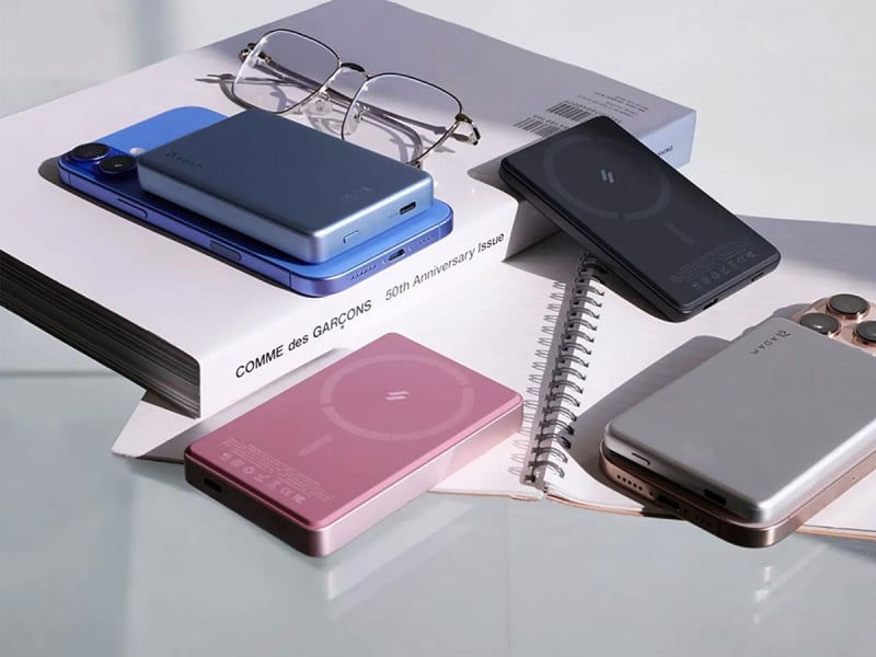 Adam Elements Slim 10 000 mAh 60W MagSafe USB-C do USB-C srebrny