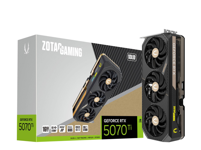 Zotac GeForce RTX 5070 Ti Solid 16GB GDDR7 DLSS5