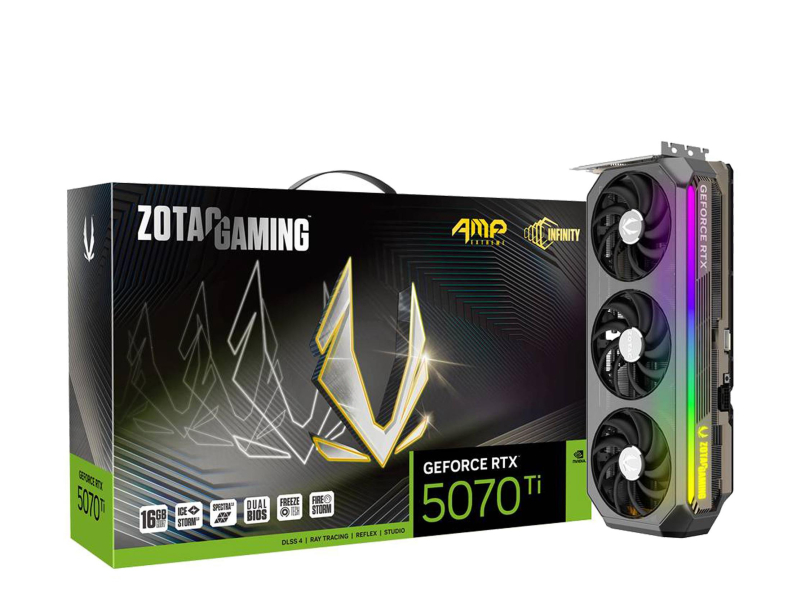 Zotac GeForce RTX 5070 Ti AMP Extreme Infinity 16GB GDDR7 DLSS5