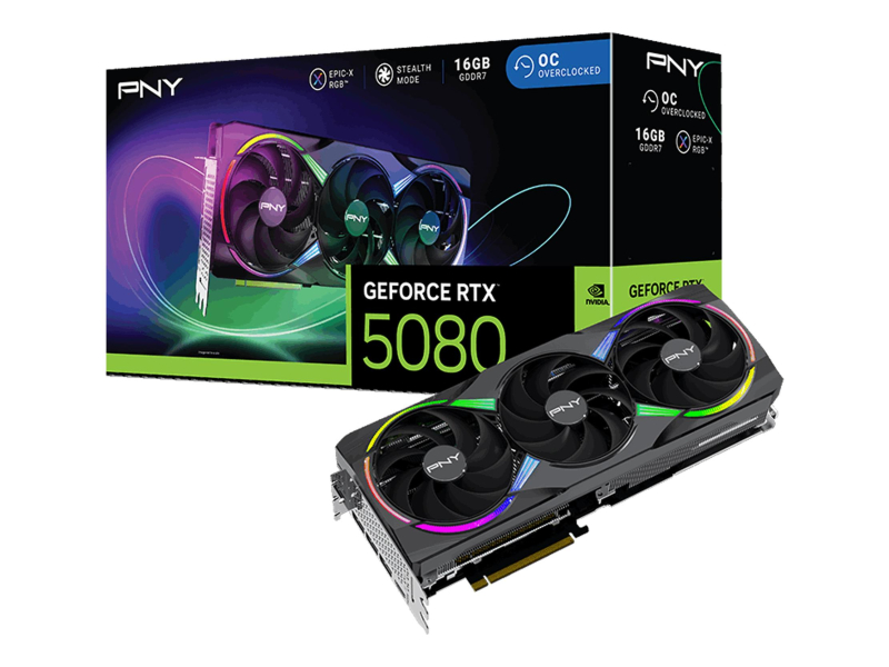 PNY GeForce RTX 5080 ARGB OC 16GB GDDR7 DLSS5