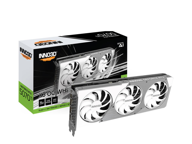 INNO3D GeForce RTX 5070 Ti X3 OC White 16GB GDDR7 DLSS5