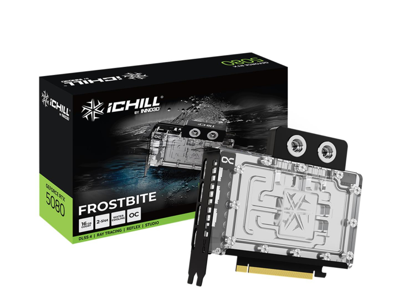 INNO3D GeForce RTX 5080 iCHILL Frostbite 16GB GDDR7 DLSS5