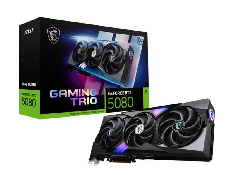 MSI GeForce RTX 5080 Gaming Trio OC 16GB GDDR7 DLSS5